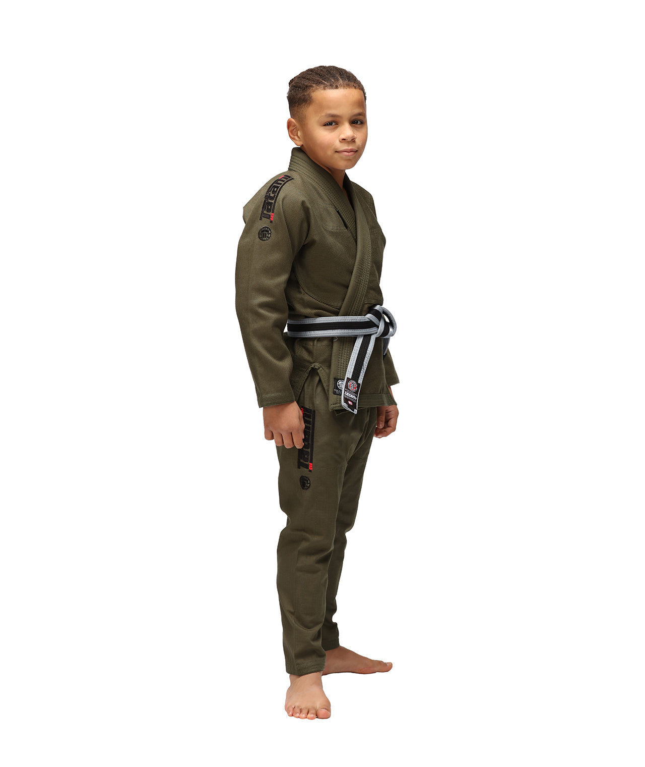 Tatami Fightwear BJJ GI TATAMI Kids Elements Superlite Gi - Khaki (Centura Alba Inclusa)