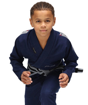 Tatami Fightwear BJJ GI TATAMI Kids Elements Superlite Gi - Navy (Centura Alba Inclusa)