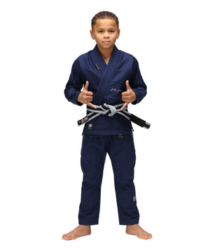 Tatami Fightwear BJJ GI TATAMI Kids Elements Superlite Gi - Navy (Centura Alba Inclusa)