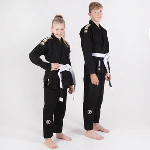 Tatami Fightwear BJJ GI KIDS TATAMI Kids Nova Absolute Black GI (Centura Alba Inclusa)