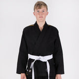 Kimono Copii Brazilian Jiu Jitsu TATAMI Nova Absolute GI - Negru (Centura Alba Inclusa)