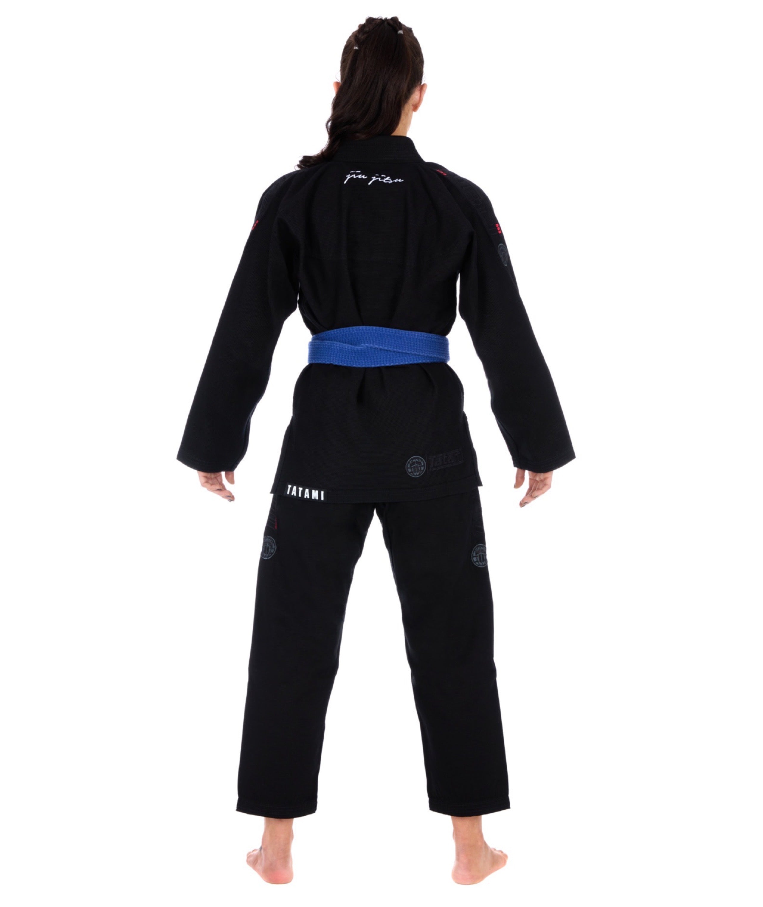 Tatami Fightwear BJJ GI TATAMI Ladies Elements Superlite Gi - Black (Centura Alba Inclusa)