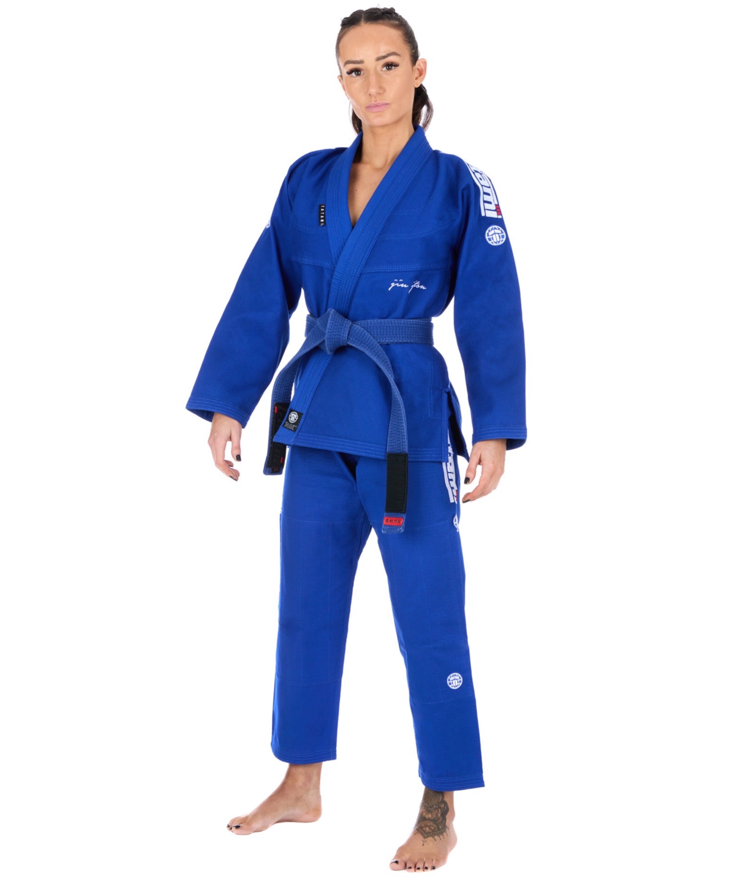 Tatami Fightwear BJJ GI TATAMI Ladies Elements Superlite Gi - Blue (Centura Alba Inclusa)