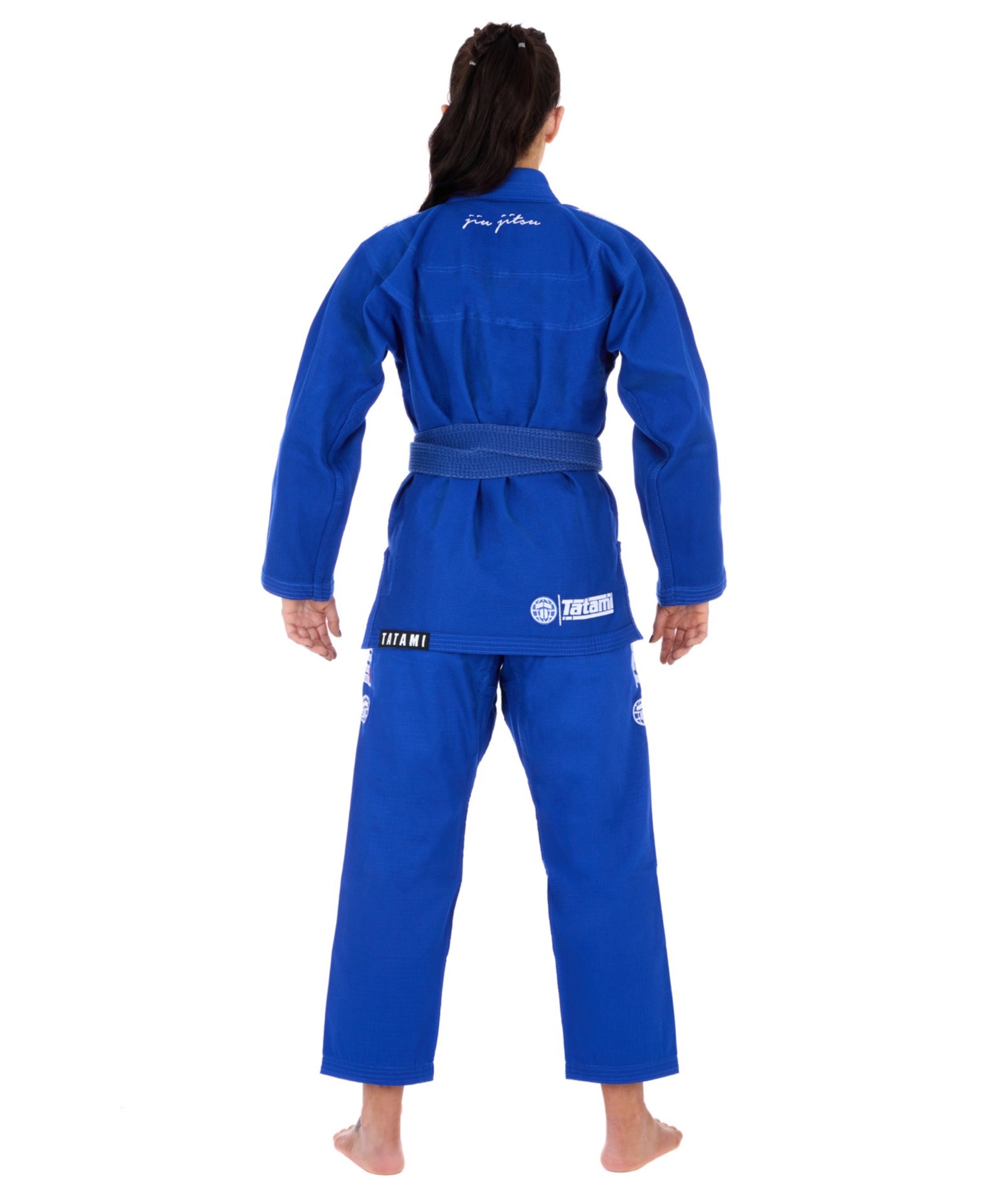 Tatami Fightwear BJJ GI TATAMI Ladies Elements Superlite Gi - Blue (Centura Alba Inclusa)