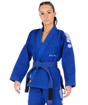 Tatami Fightwear BJJ GI TATAMI Ladies Elements Superlite Gi - Blue (Centura Alba Inclusa)