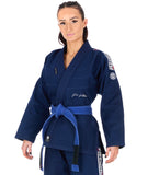 Tatami Fightwear BJJ GI TATAMI Ladies Elements Superlite Gi - Navy (Centura Alba Inclusa)