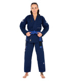 Tatami Fightwear BJJ GI TATAMI Ladies Elements Superlite Gi - Navy (Centura Alba Inclusa)