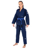 Tatami Fightwear BJJ GI TATAMI Ladies Elements Superlite Gi - Navy (Centura Alba Inclusa)