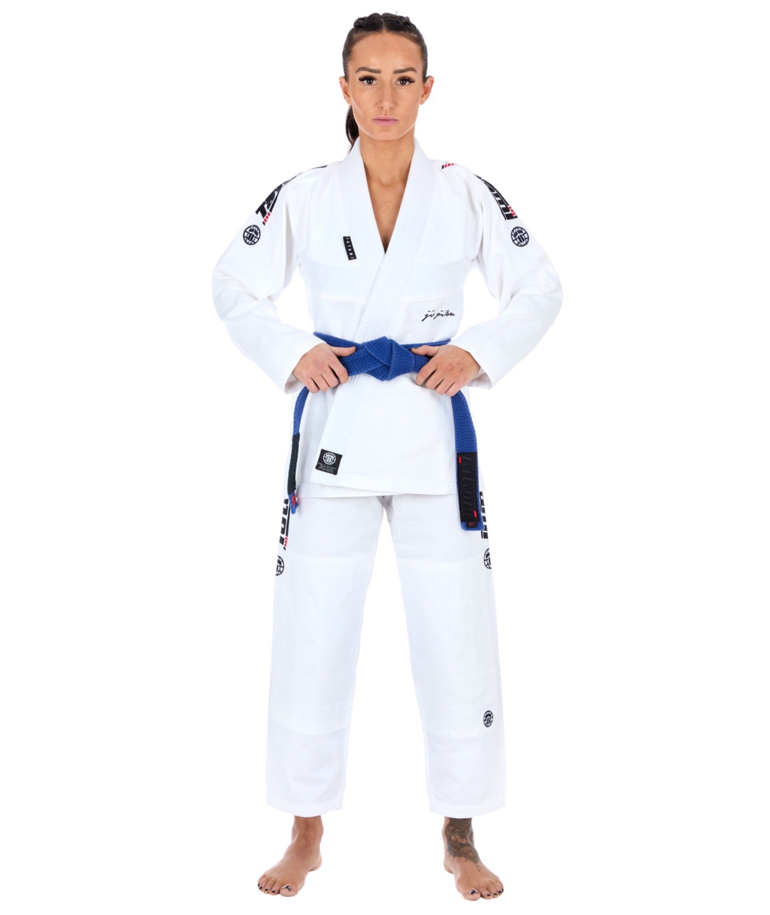 Tatami Fightwear BJJ GI TATAMI Ladies Elements Superlite Gi - White (Centura Alba Inclusa)