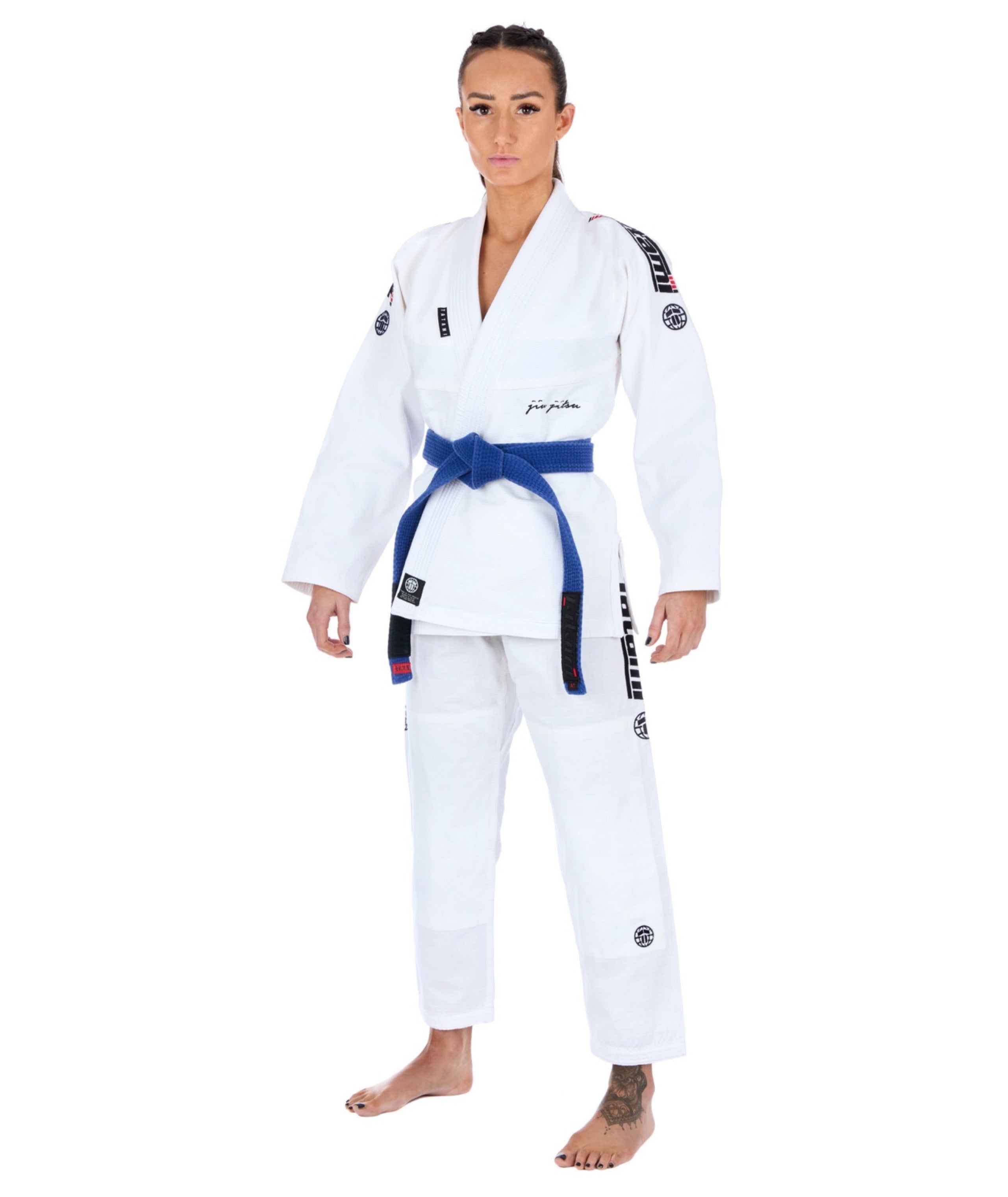 Tatami Fightwear BJJ GI TATAMI Ladies Elements Superlite Gi - White (Centura Alba Inclusa)