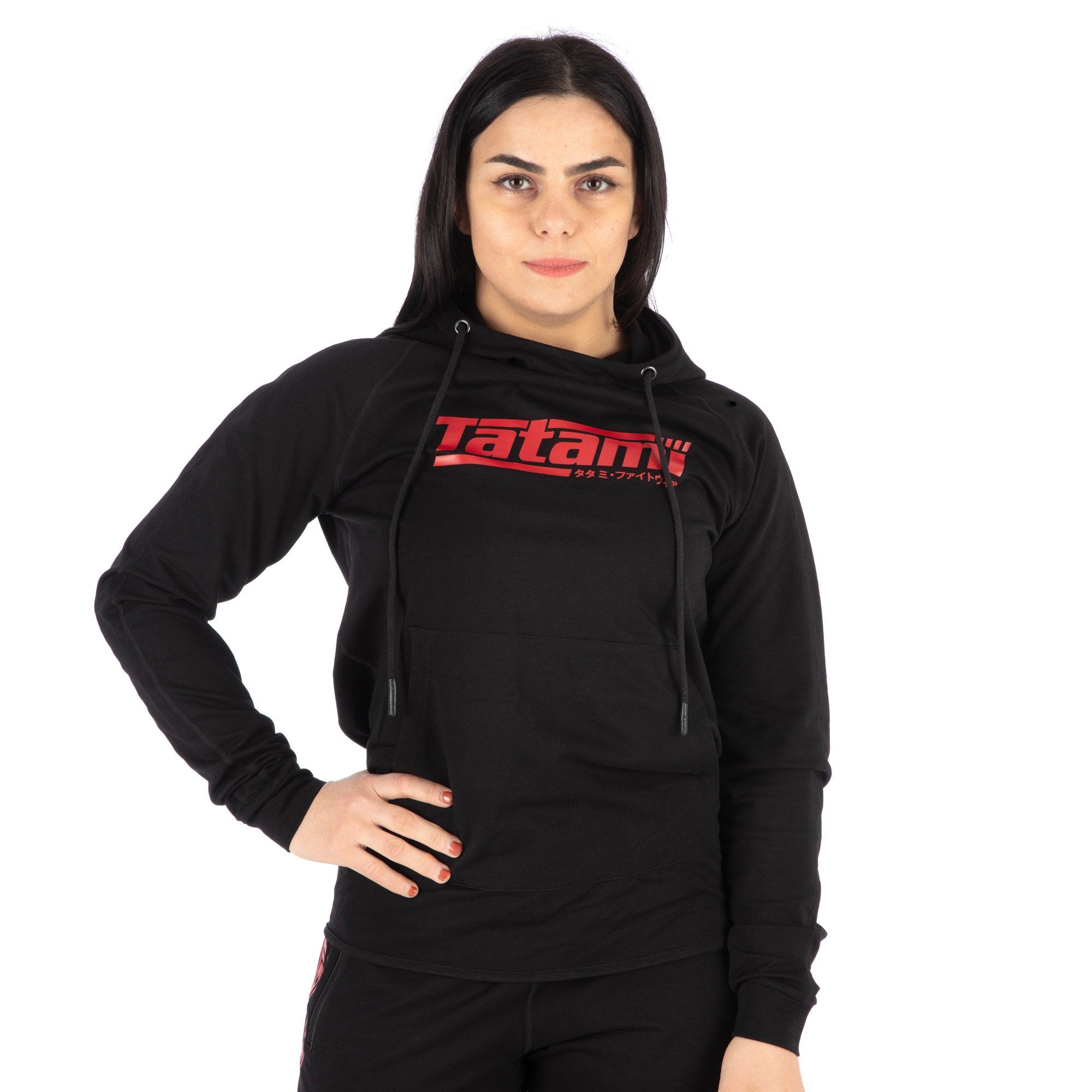 Tatami Fightwear Hoodie TATAMI Ladies Logo Hoodie - Black & Red