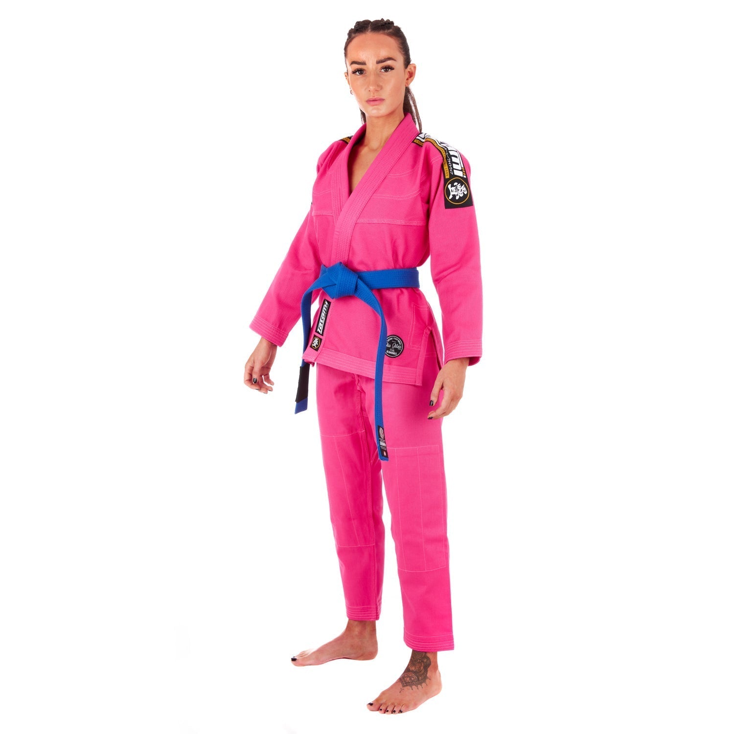 Tatami Fightwear BJJ GI TATAMI Ladies Nova Absolute Hot Pink Gi (Centura Alba Inclusa)