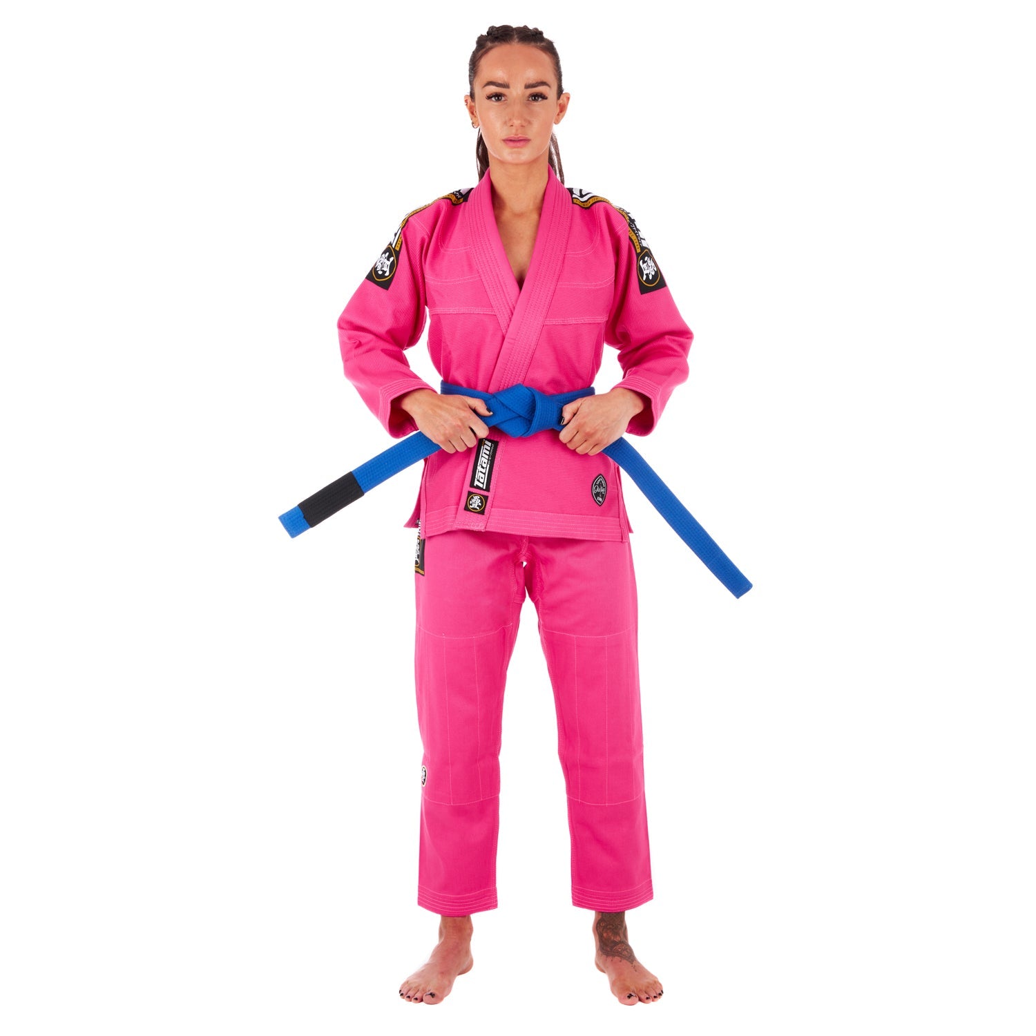 Tatami Fightwear BJJ GI TATAMI Ladies Nova Absolute Hot Pink Gi (Centura Alba Inclusa)