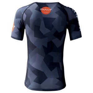 Tatami Fightwear Rash Guard TATAMI Onyx Black Camo Short Sleeve Rash Guard