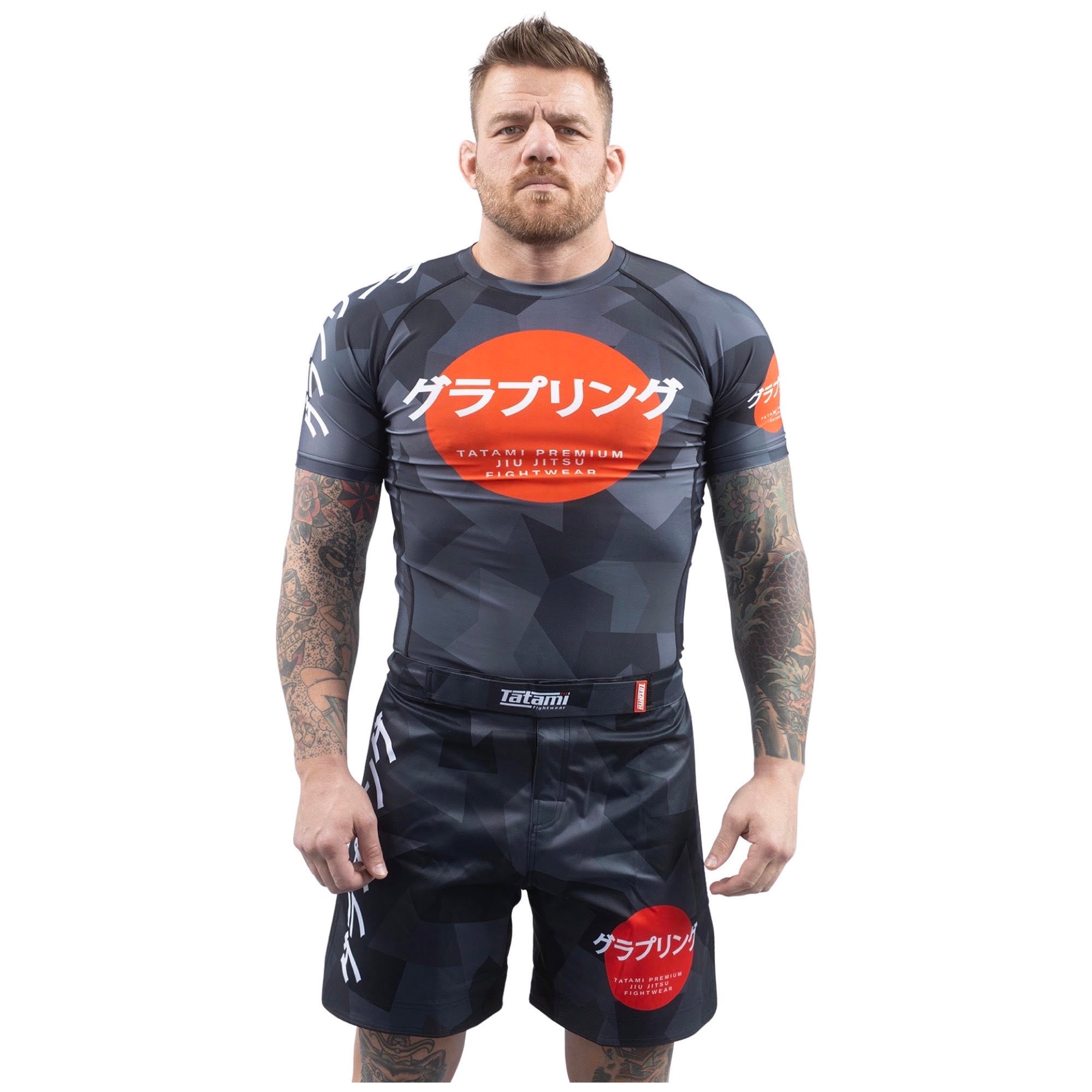 Tatami Fightwear Rash Guard TATAMI Onyx Black Camo Short Sleeve Rash Guard