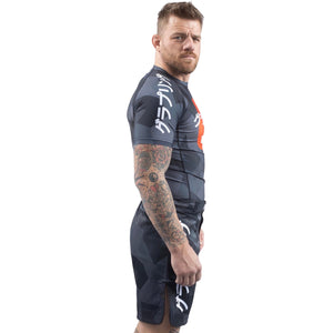 Tatami Fightwear Rash Guard TATAMI Onyx Black Camo Short Sleeve Rash Guard