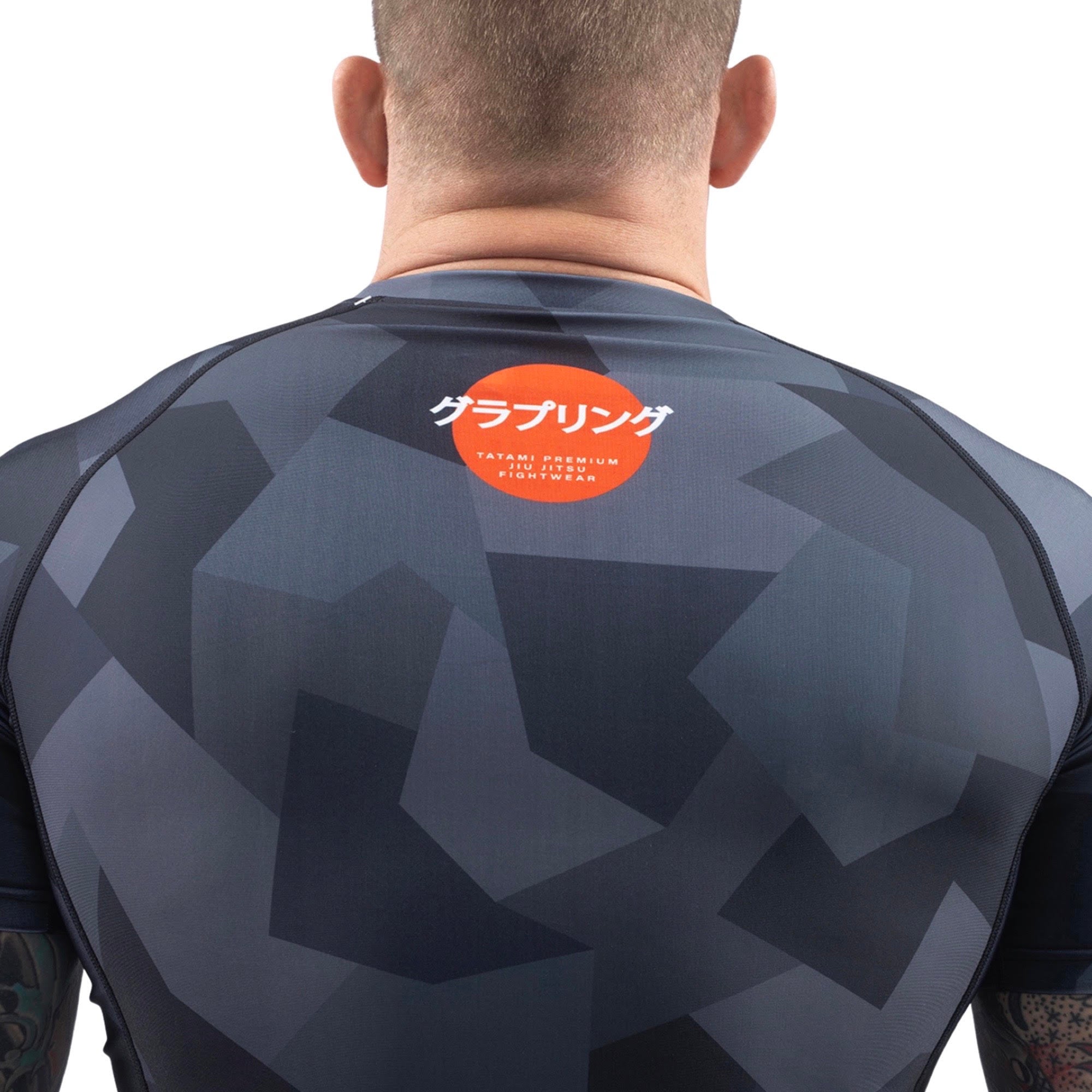 Tatami Fightwear Rash Guard TATAMI Onyx Black Camo Short Sleeve Rash Guard