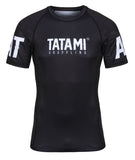 Rashguard Maneca Scurta TATAMI Raven - Negru - Barbati