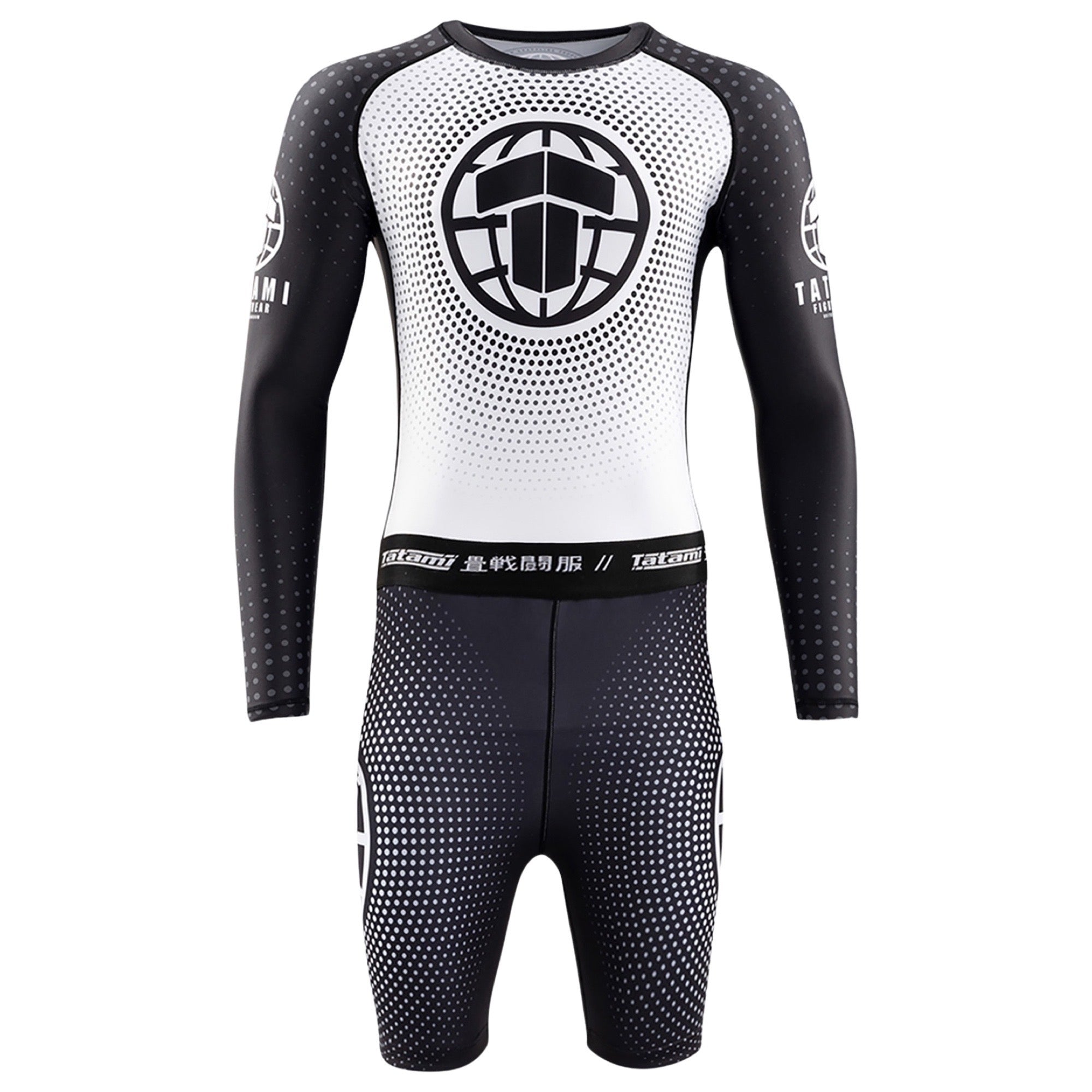 Tatami Fightwear Rash Guard TATAMI Shockwave Black Long Sleeve Rash Guard