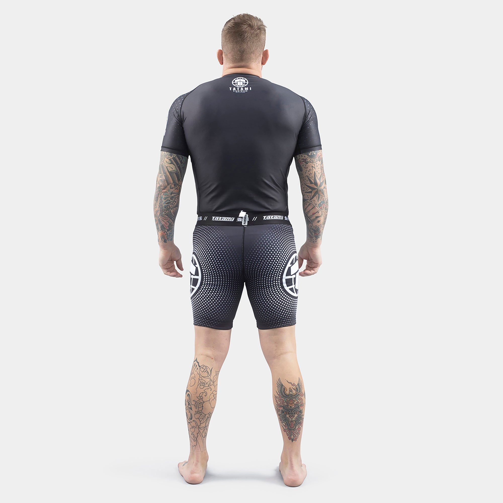 Tatami Fightwear Rash Guard TATAMI Shockwave Black Short Sleeve Rash Guard