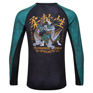 Tatami Fightwear Rash Guard TATAMI Technique Eco Tech Recycled Long Sleeve Rash Guard - Green