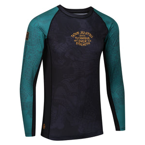 Tatami Fightwear Rash Guard TATAMI Technique Eco Tech Recycled Long Sleeve Rash Guard - Green