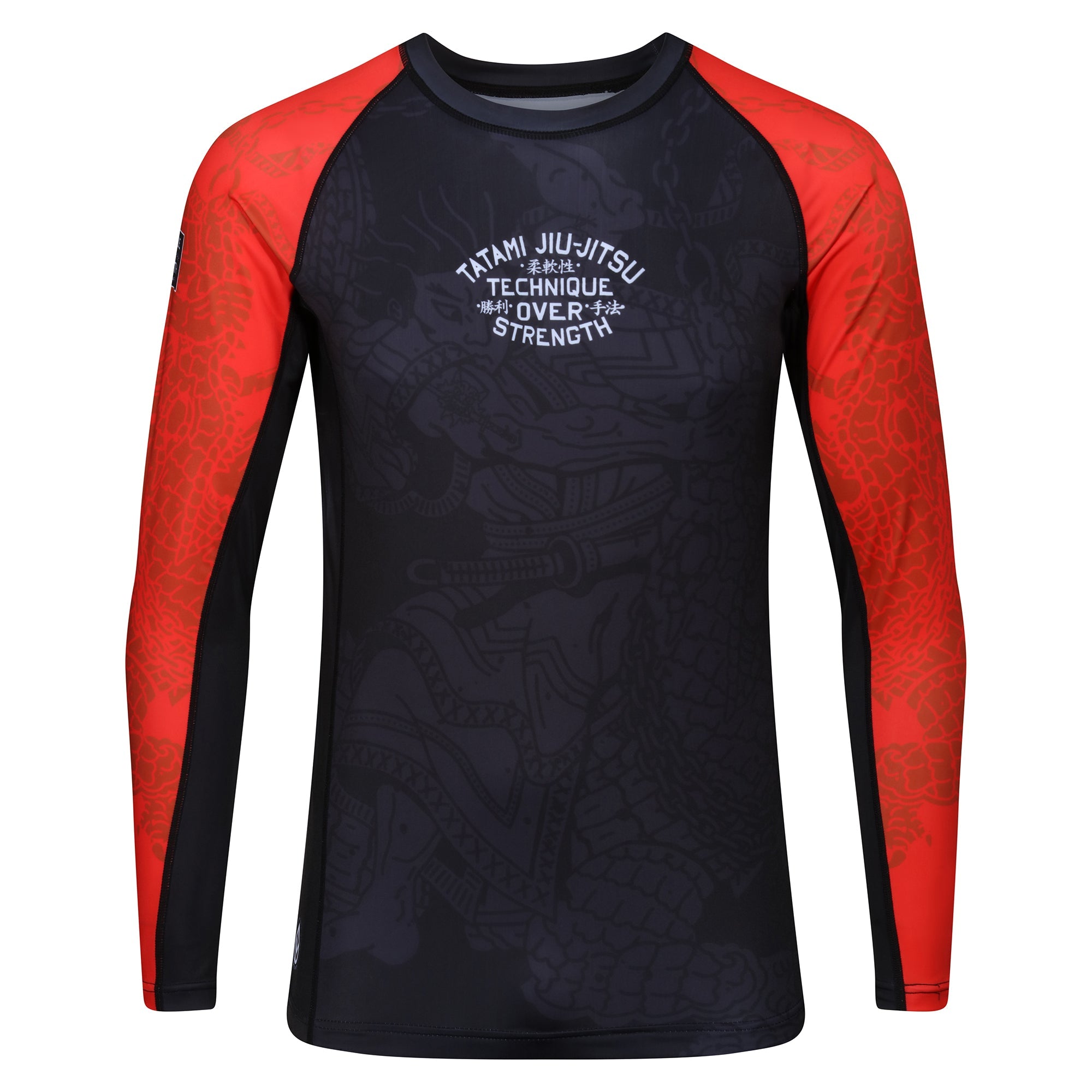 Tatami Fightwear Rash Guard TATAMI Technique Eco Tech Recycled Long Sleeve Rash Guard - Red