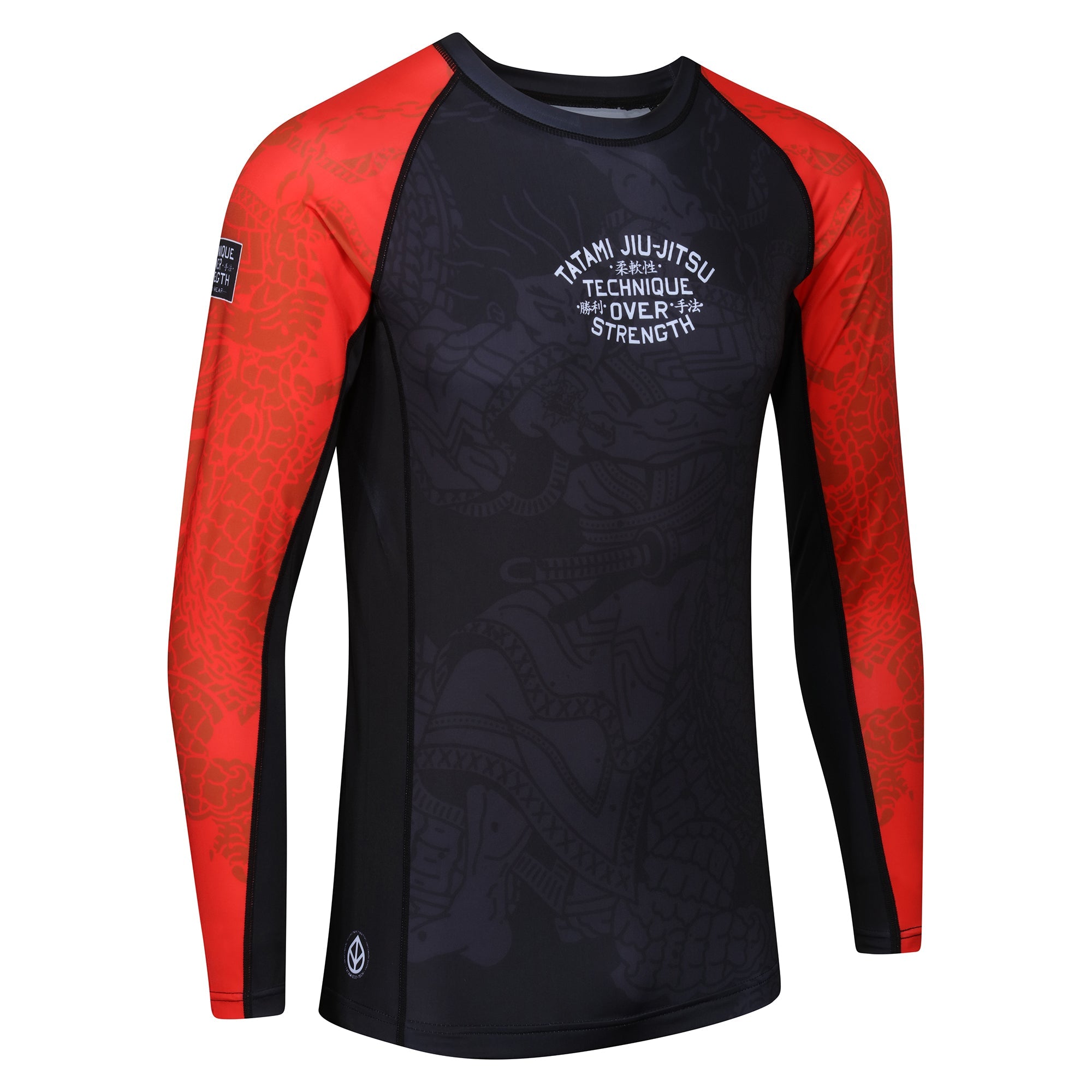 Tatami Fightwear Rash Guard TATAMI Technique Eco Tech Recycled Long Sleeve Rash Guard - Red