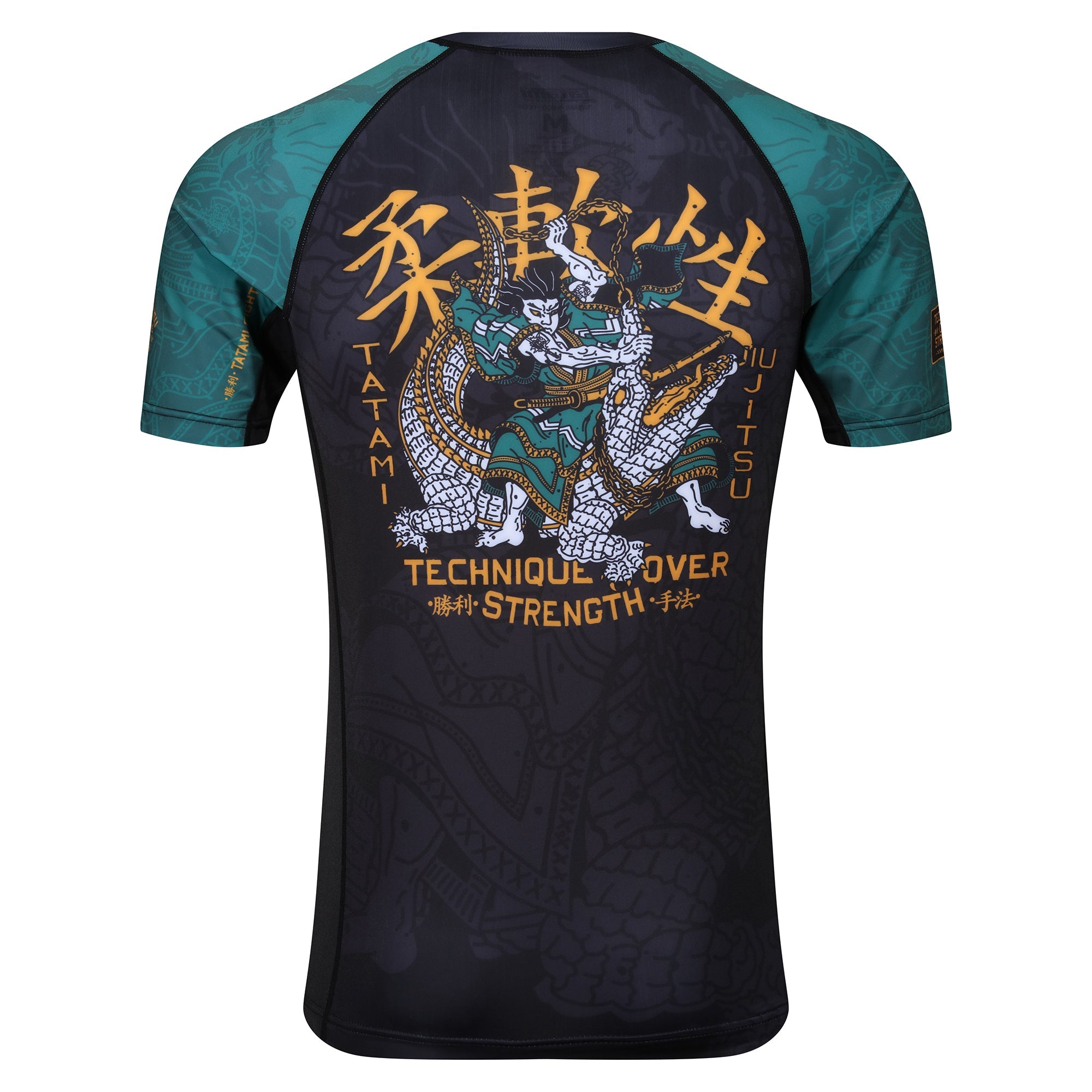 Tatami Fightwear Rash Guard TATAMI Technique Eco Tech Recycled Short Sleeve Rash Guard - Green