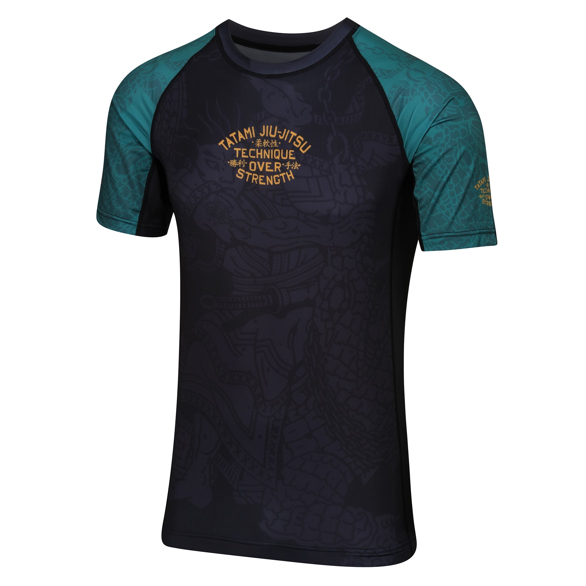 Tatami Fightwear Rash Guard TATAMI Technique Eco Tech Recycled Short Sleeve Rash Guard - Green