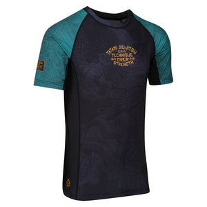 Tatami Fightwear Rash Guard TATAMI Technique Eco Tech Recycled Short Sleeve Rash Guard - Green