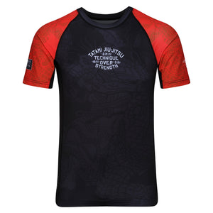 Tatami Fightwear Rash Guard TATAMI Technique Eco Tech Recycled Short Sleeve Rash Guard - Red