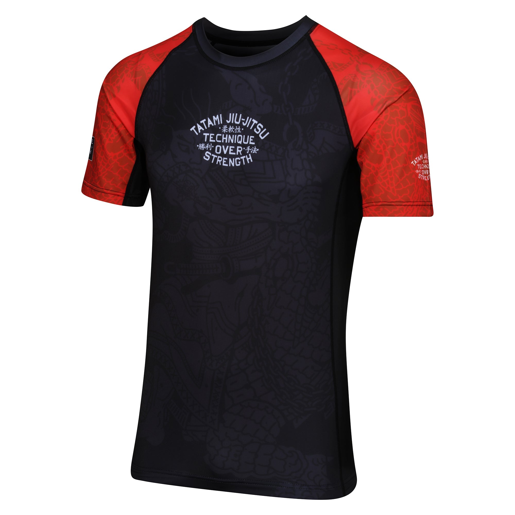 Tatami Fightwear Rash Guard TATAMI Technique Eco Tech Recycled Short Sleeve Rash Guard - Red