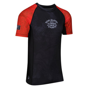 Tatami Fightwear Rash Guard TATAMI Technique Eco Tech Recycled Short Sleeve Rash Guard - Red