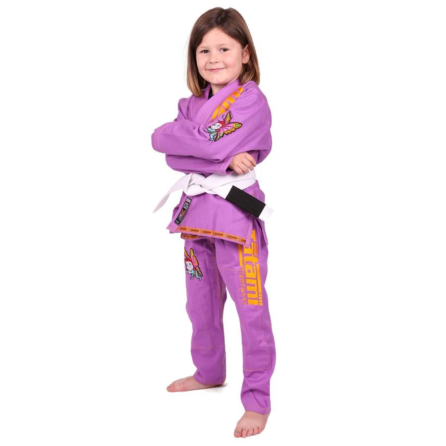 TATAMI Meerkatsu Kids Animal Gi - Purple (Centura Alba Inclusa)