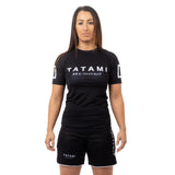 TATAMI Ladies Katakana Short Sleeve Rash Guard - Black